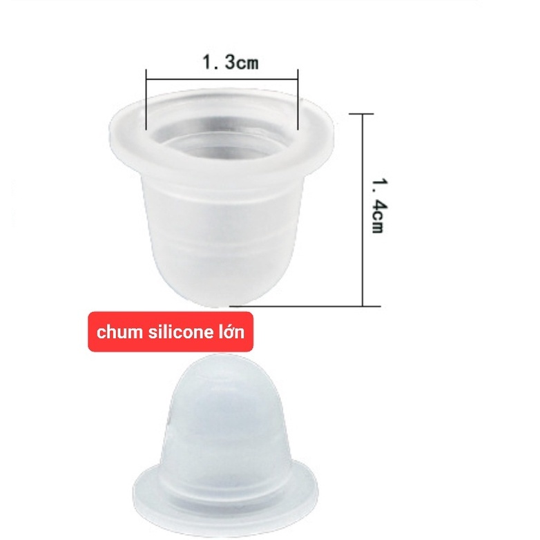 Hũ  silicon đựng mực phun xăm ,keo nối mi, sáp điêu khắc loại to và nhỏ