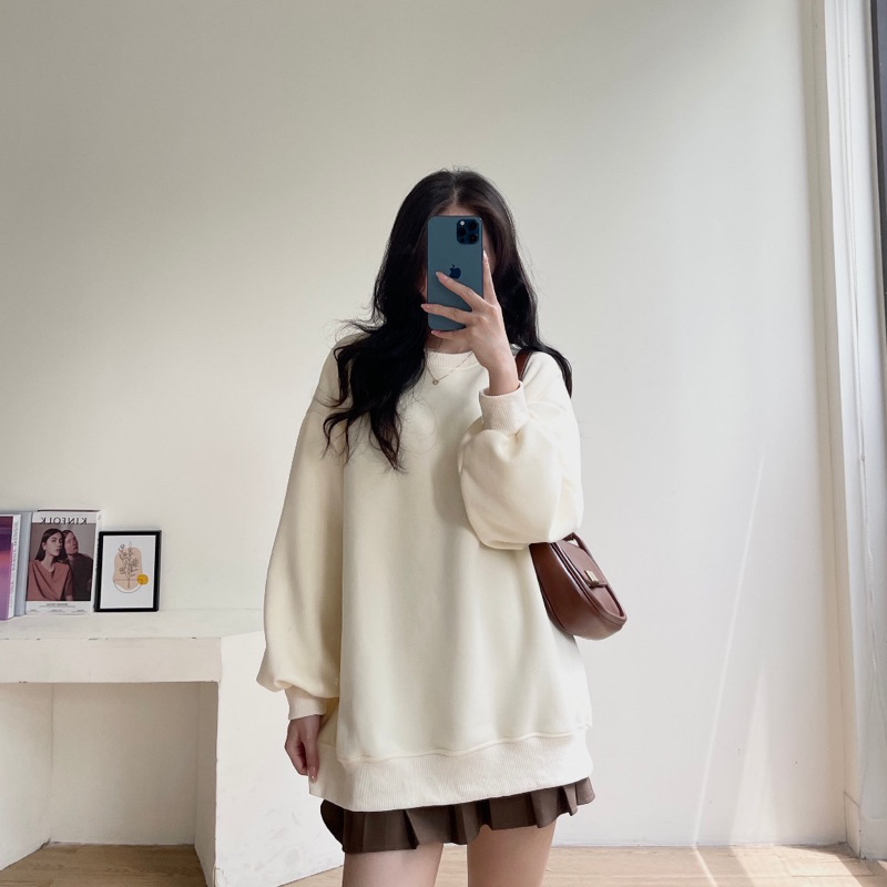 Áo sweater form rộng chất nỉ dày hàng đẹp