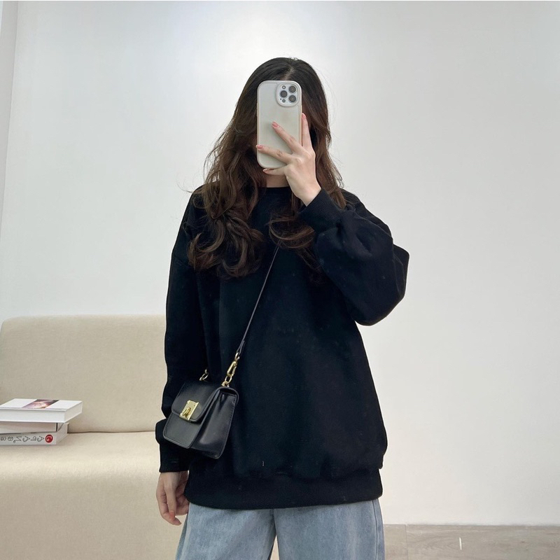 Áo sweater form rộng chất nỉ dày hàng đẹp