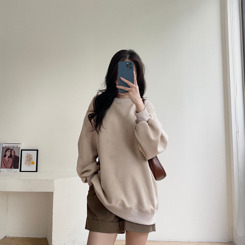 Áo sweater form rộng chất nỉ dày hàng đẹp