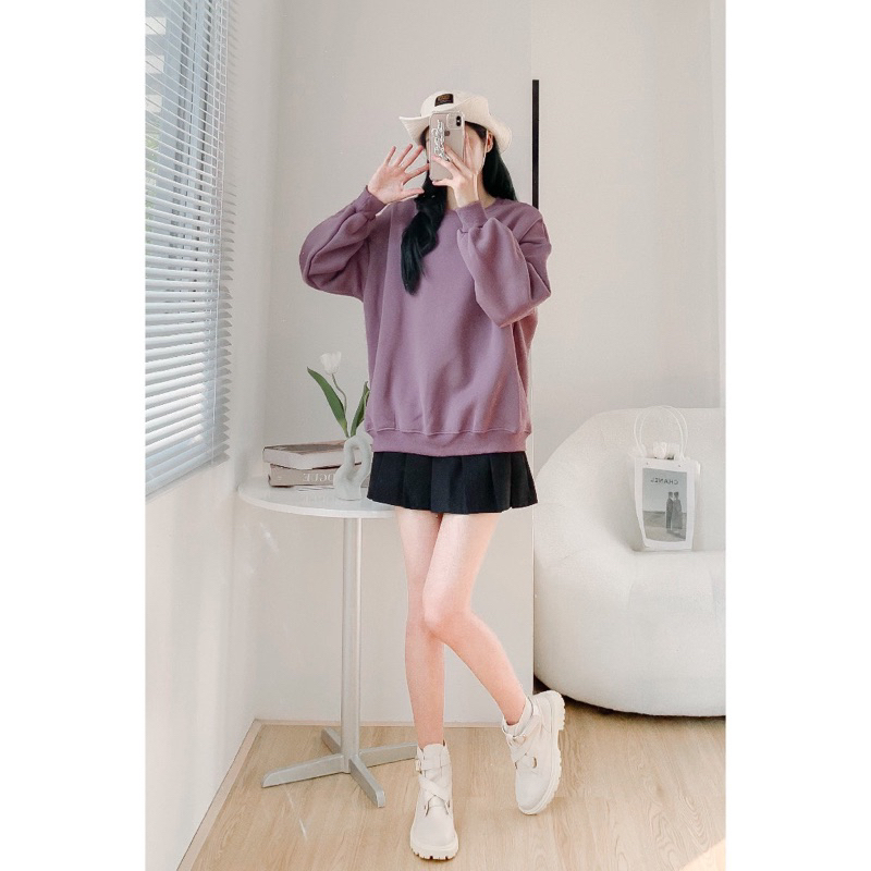 Áo sweater form rộng chất nỉ dày hàng đẹp