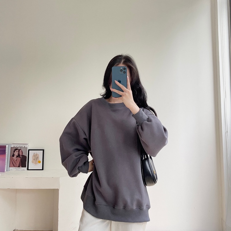 Áo sweater form rộng chất nỉ dày hàng đẹp