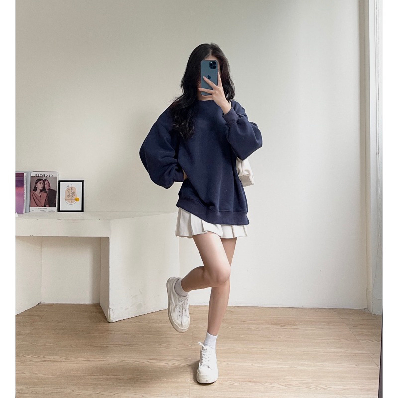 Áo sweater form rộng chất nỉ dày hàng đẹp