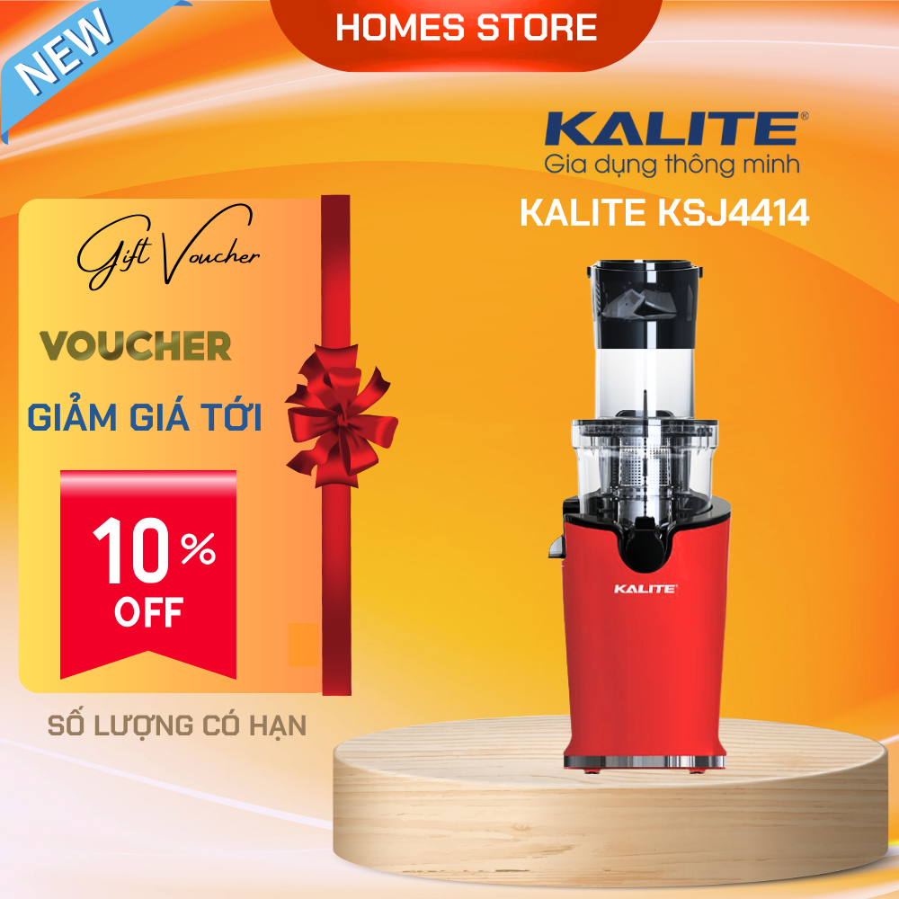 Máy Ép Trái Cây, Máy Ép Chậm Mini KALITE KSJ4414 Tiêu Chuẩn Châu Âu, Công Suất 200W - Hàng Chính Hãng