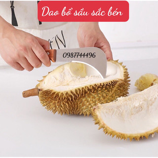 Dao khui sầu riêng tách vỏ sầu riêng cán gỗ thiết kế tiện lợi sắc bén