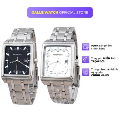 Đồng hồ nam Romanson TM3248 mặt kính Mineral cứng cáp, phong cách thời trang, dây thép đeo tay tinh tế, cao cấp