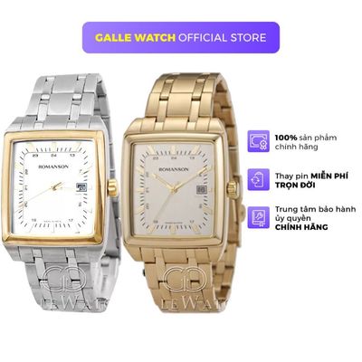 Đồng hồ nam Romanson TM3248 mặt kính cứng, phong cách thời trang, chịu nước 3 ATM, dây thép đeo tay cao cấp