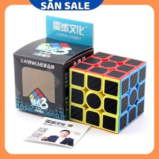 Rubik Cube 3*3*3 Phiên Bản Mặt Vân Cacbon