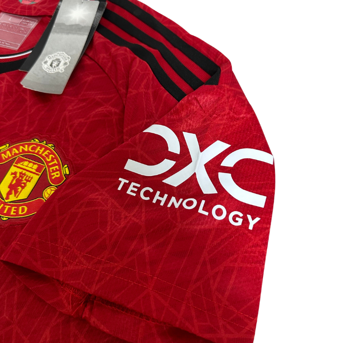 Áo bóng đá Player CLB MU sân nhà - Mùa giải 2023/2024 - Vải gai Thái độ bền cao, khô thoáng - Áo màu đỏ truyền thống
