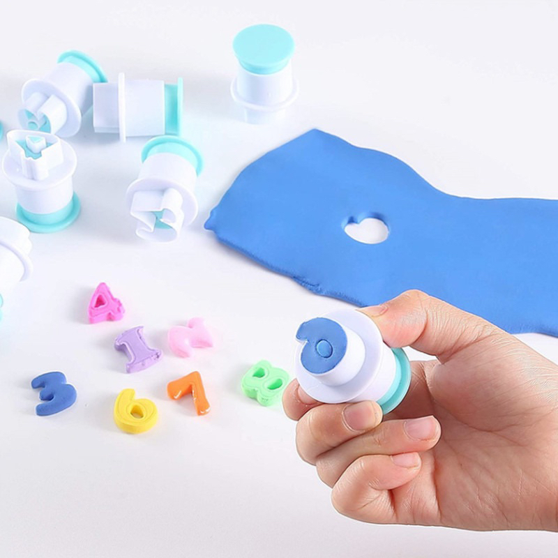 BỘ KHUÔN LÒ XO TẠO HÌNH CHỮ VÀ SỐ LÀM FONDANT,ĐẤT SÉT