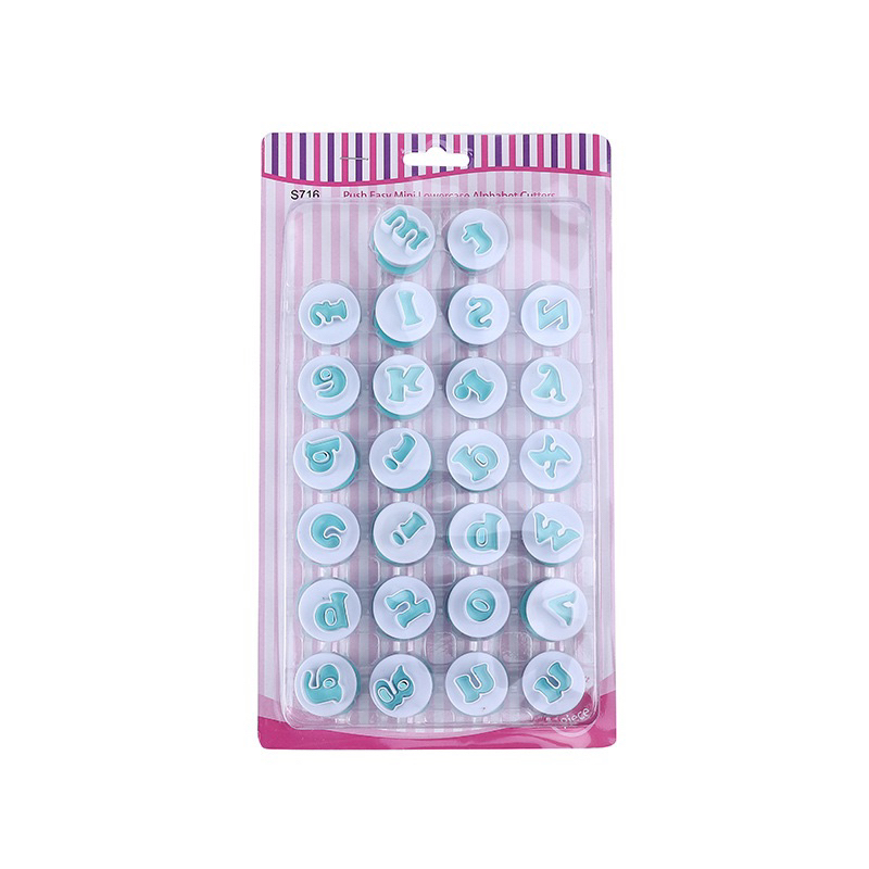 BỘ KHUÔN LÒ XO TẠO HÌNH CHỮ VÀ SỐ LÀM FONDANT,ĐẤT SÉT