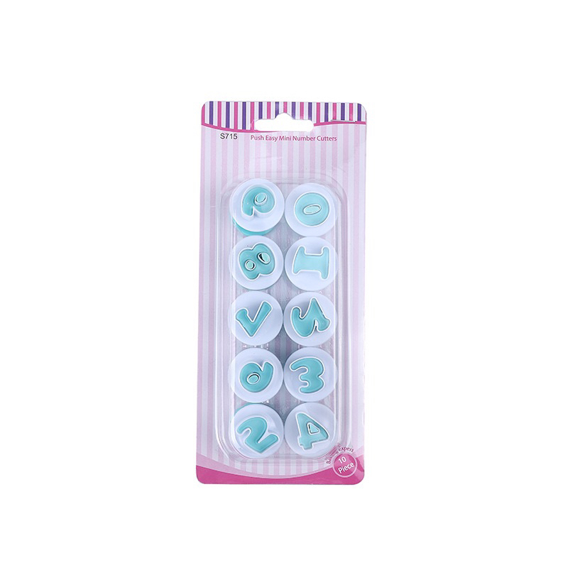 BỘ KHUÔN LÒ XO TẠO HÌNH CHỮ VÀ SỐ LÀM FONDANT,ĐẤT SÉT