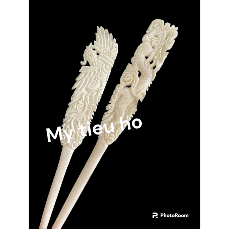 Đôi trâm giả xương Hầu đồng