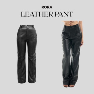 Quần Da Dài Ống Suông Cá Tính LEATHER PANT - RORA