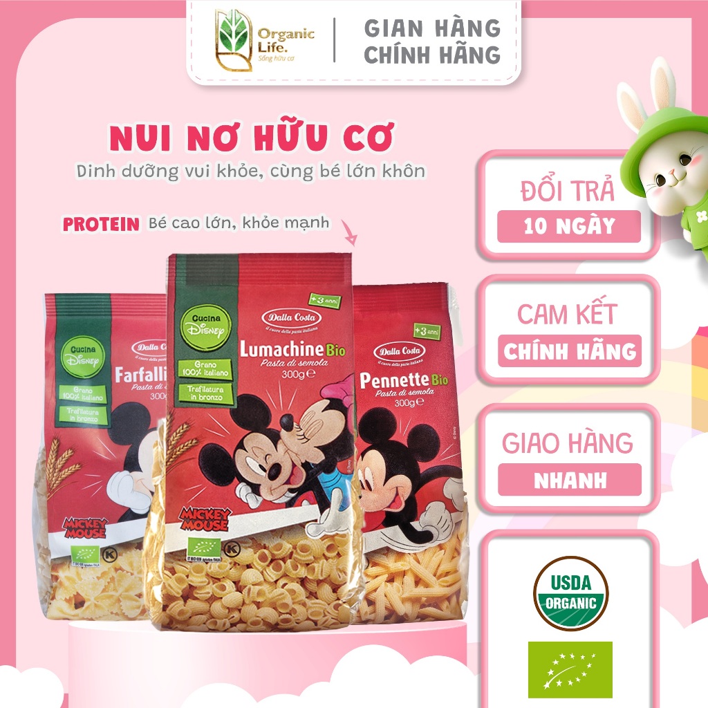 Nui Hữu Cơ Dòng Disney Cho Bé Từ 3 Tuổi ORGANIC LIFE Dalla Costa