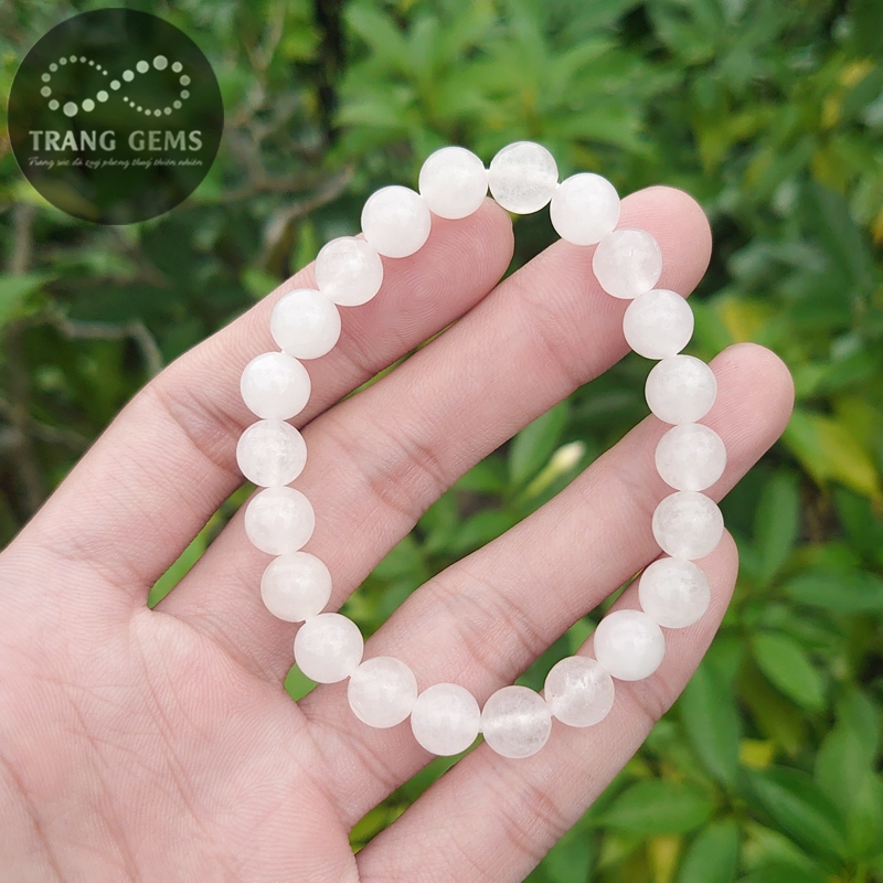 Vòng tay thạch  trắng