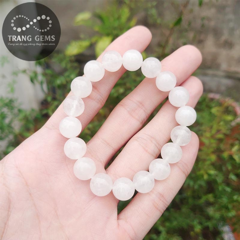 Vòng tay thạch  trắng