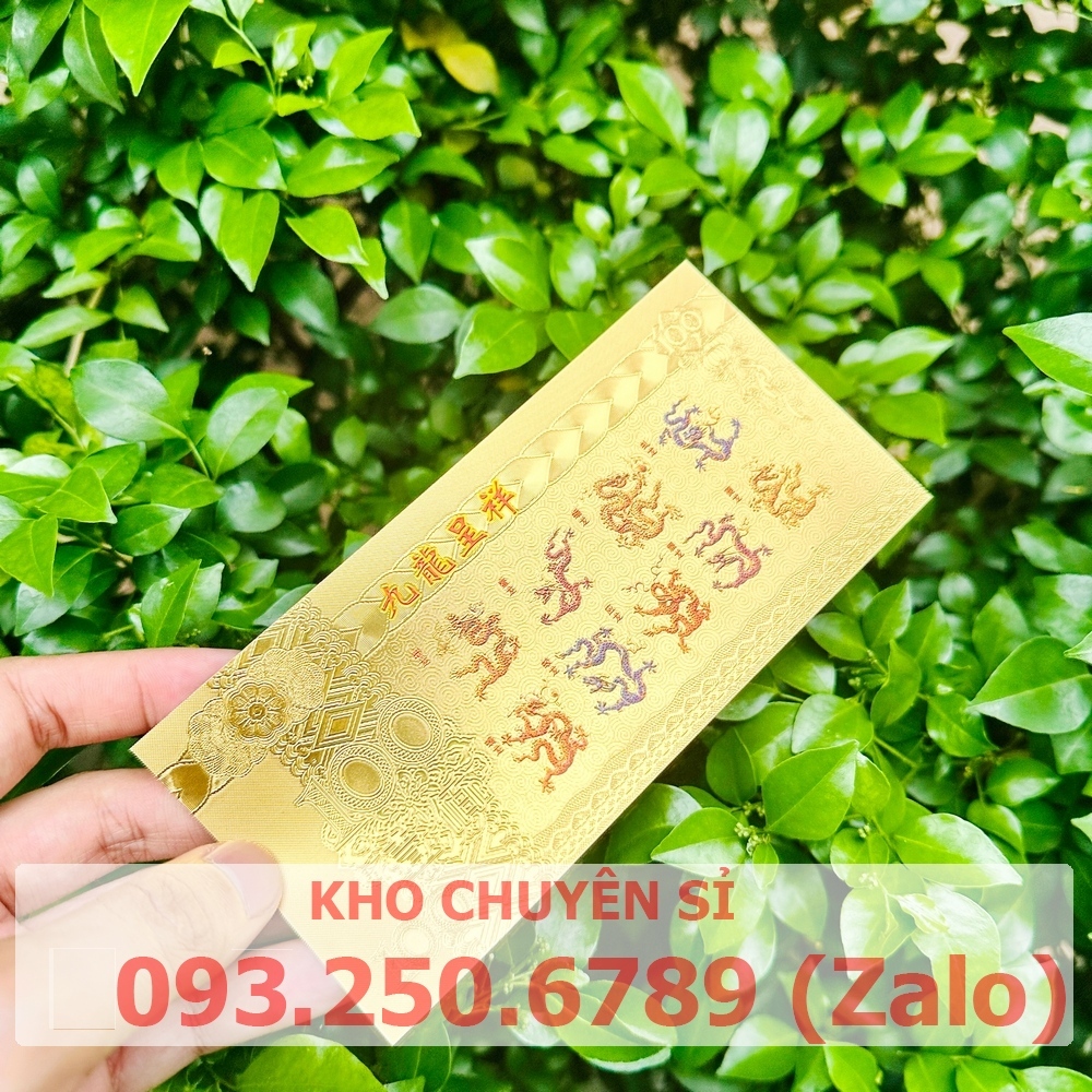 Tiền Con Hình Rồng Plastic Mạ Vàng In Màu 3D