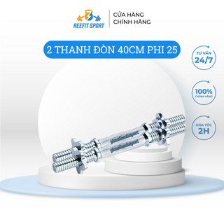 Bộ 2 đòn tập tạ tay ngắn 40cm Reefit độ bền cao dùng trong tập luyện thể hình