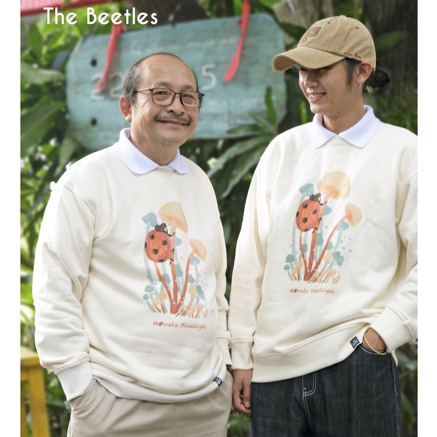 MONATA BLUELIGHT Beetles - Áo Sweater nỉ unisex