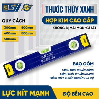 Thước thủy cao cấp LS+, thước cân nước, thước nivo, thước livo cân bằng có từ, thân hợp kim cao cấp, thước thủy xây dựng