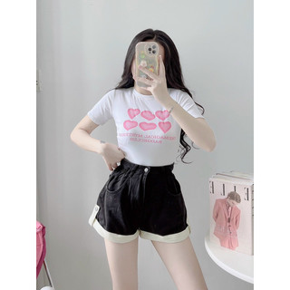 N32 - Áo thun nữ tay ngắn cổ tròn, Áo thun cotton đơn giản, áo thun nữ from baby tee
