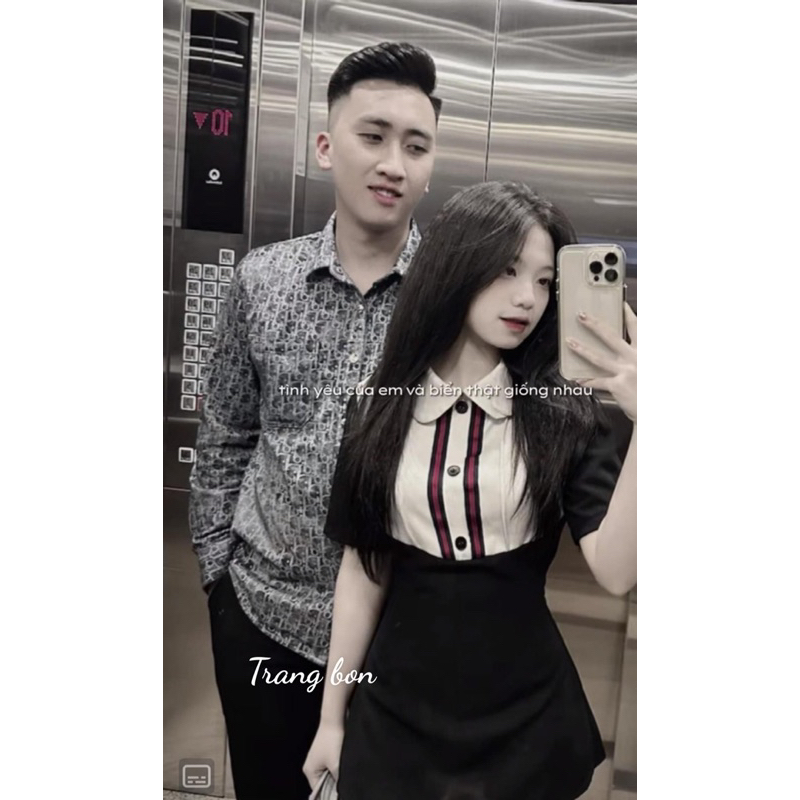 Váy cổ sen gucciii dáng A siêu xinh