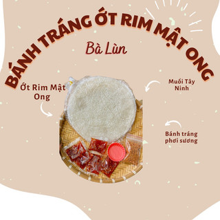 Bánh tráng chấm ớt rim