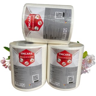 Cuộn giấy lau nhà bếp đa năng màu trắng TECHMODULE siêu dai mã TM-LB1000 loại lớn 1kg