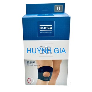 Bao Đeo Đầu Gối Với Miếng Đệm Gân Bánh Chè Dr.Med DR-K142 Free Size CHÍNH HÃNG