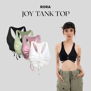 Áo ba lỗ trơn rút dây ngực joy tank top - rora