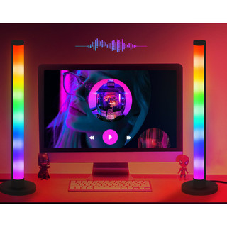 Cặp đèn led nháy theo nhạc + app,remote 42cm