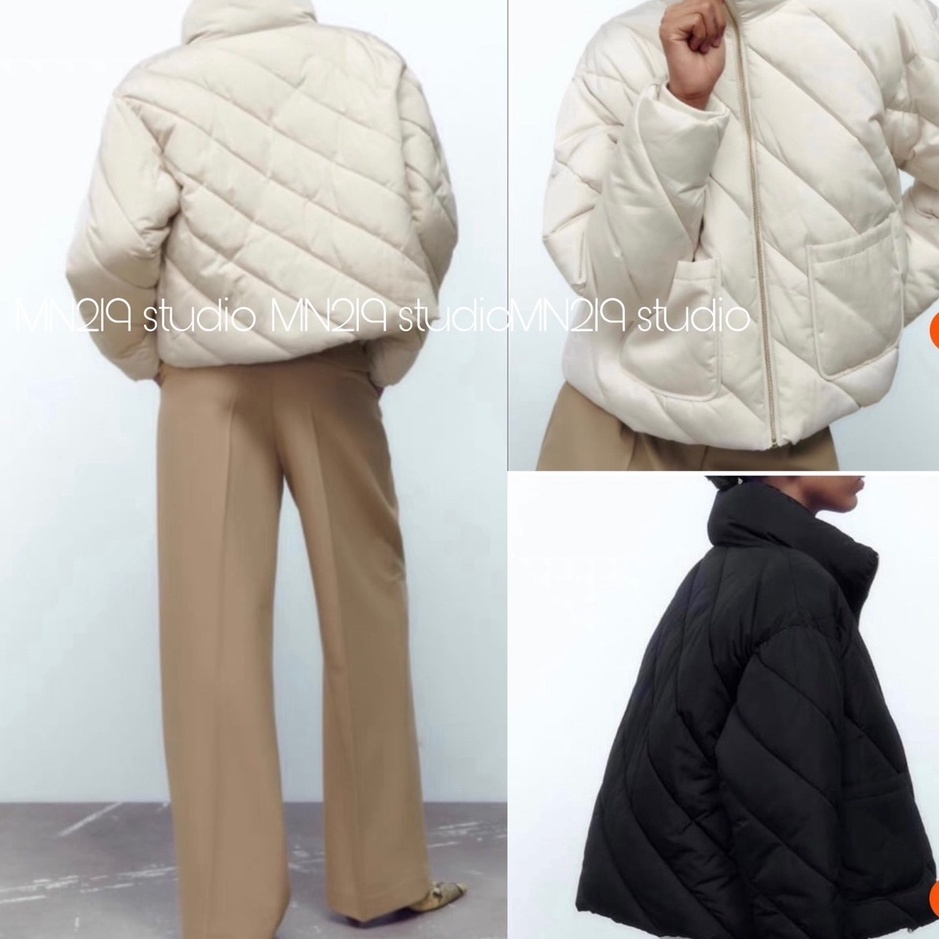 Áo Khoác Phao Dáng Ngắn Cổ Cao Áo Khoác Trần Siêu Ấm MENFASHION 1989 MJK 036