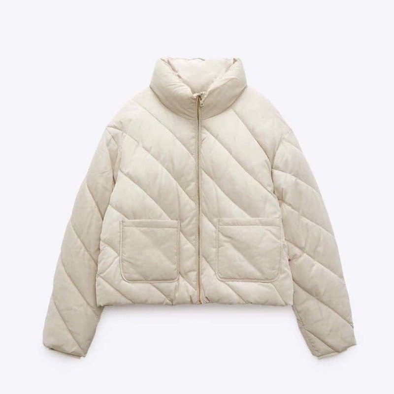 Áo Khoác Phao Dáng Ngắn Cổ Cao Áo Khoác Trần Siêu Ấm MENFASHION 1989 MJK 036