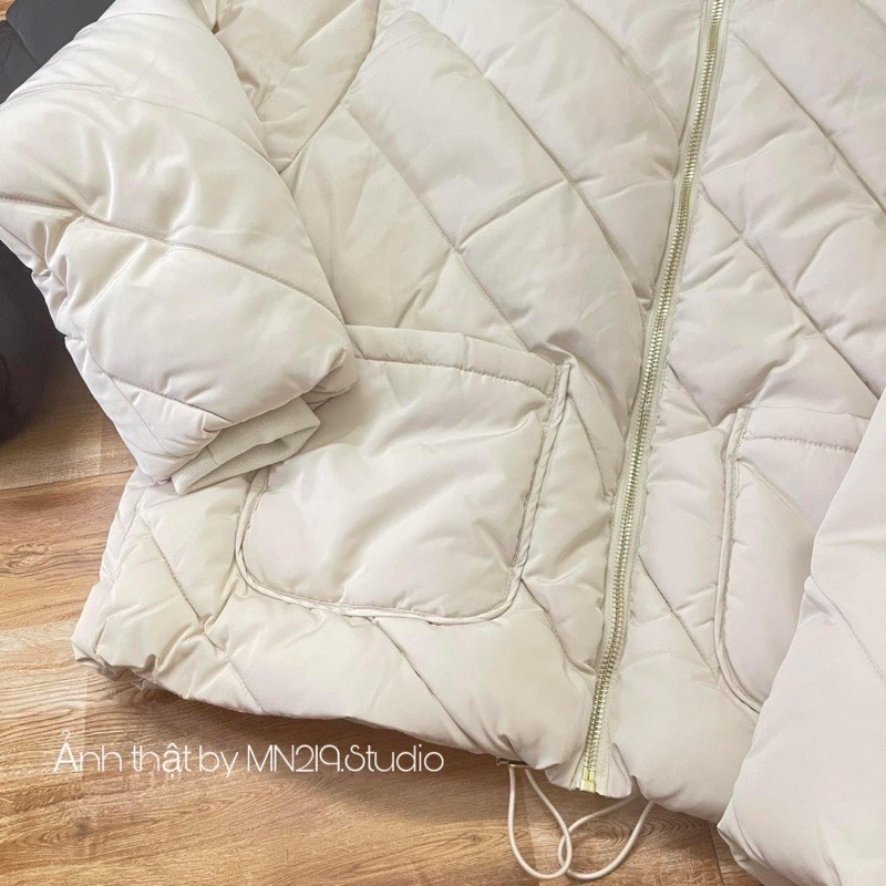 Áo Khoác Phao Dáng Ngắn Cổ Cao Áo Khoác Trần Siêu Ấm MENFASHION 1989 MJK 036