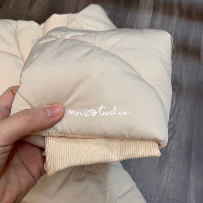 Áo Khoác Phao Dáng Ngắn Cổ Cao Áo Khoác Trần Siêu Ấm MENFASHION 1989 MJK 036