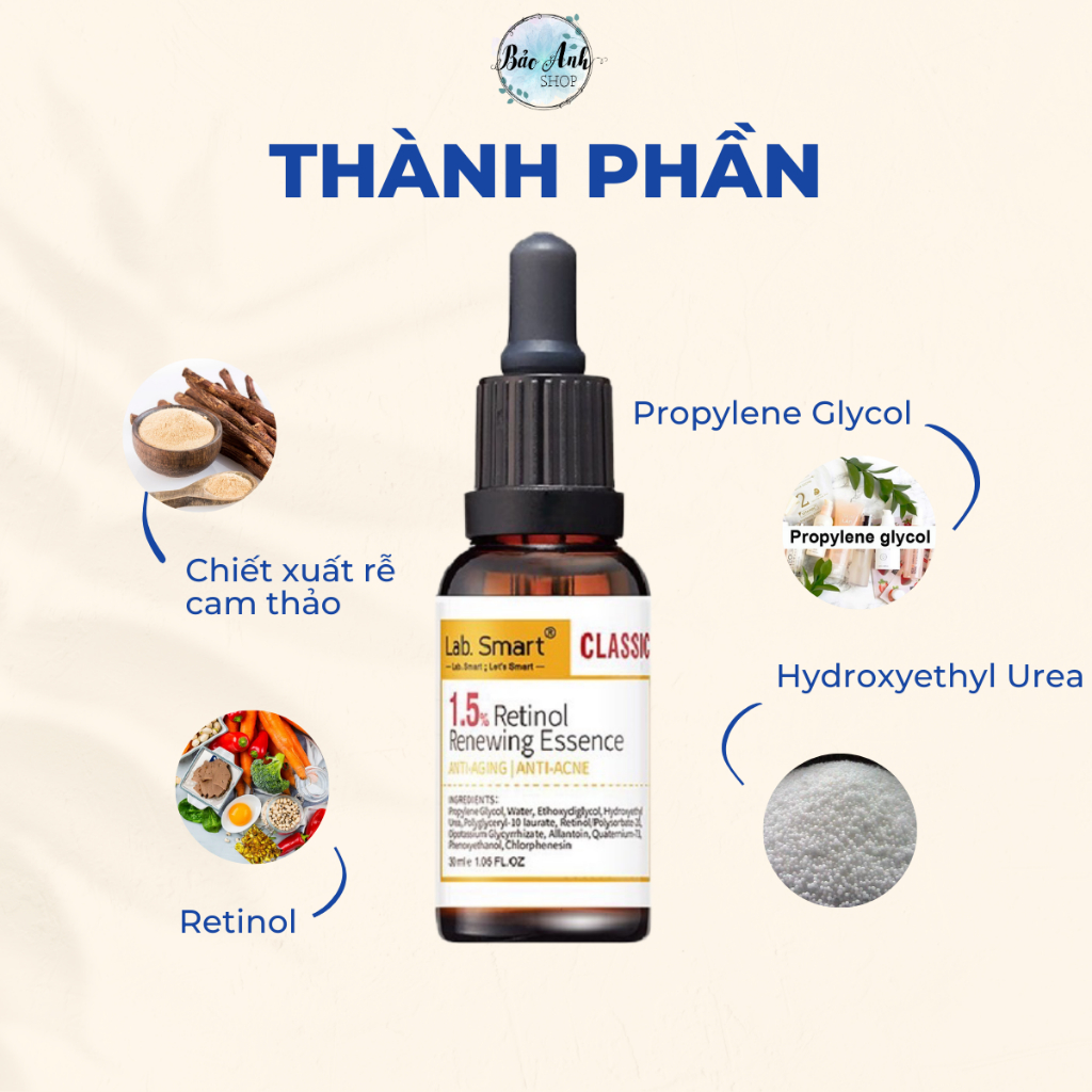 Tinh chất serum 1.5% retinol Dr.Hsieh Labsmart Labsmart 30ml ngừa lão hóa