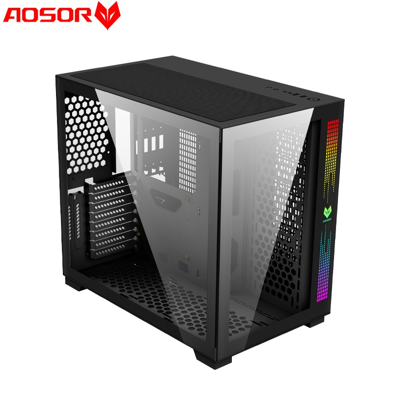 Vỏ Case Máy Tính bể cá  Coolmoon Aosor Place Pro Aquarius Black/White Led ARGB Full ATX Case lớn