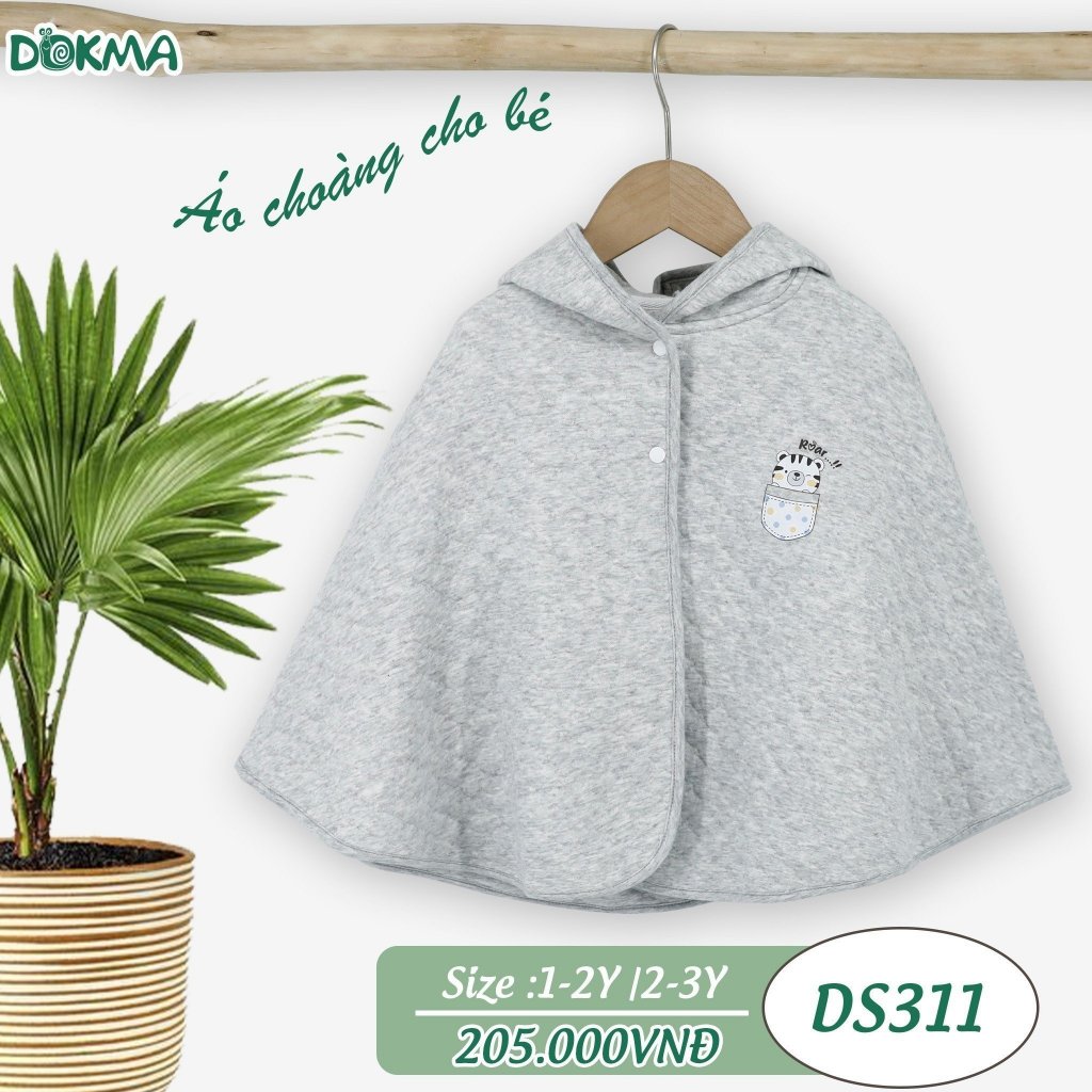 Dokma - Áo choàng trần bông đa năng chất siêu đẹp 1-3y