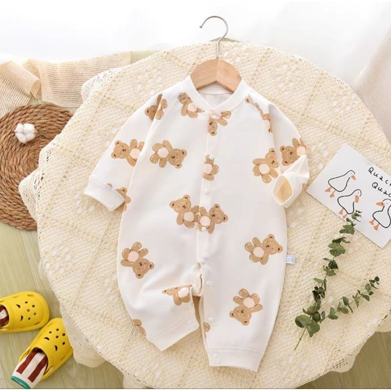 Body dài tay cho bé trai/ bé gái chất liệu 100% cotton