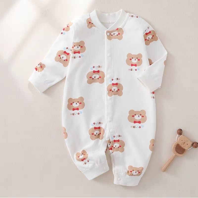 Body dài tay cho bé trai/ bé gái chất liệu 100% cotton