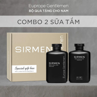 (COMBO 02 CHAI) Sữa tắm gội nam 4 in 1 hương nước hoa châu Âu SIRMEN Europe Gentlemen cao cấp 350g