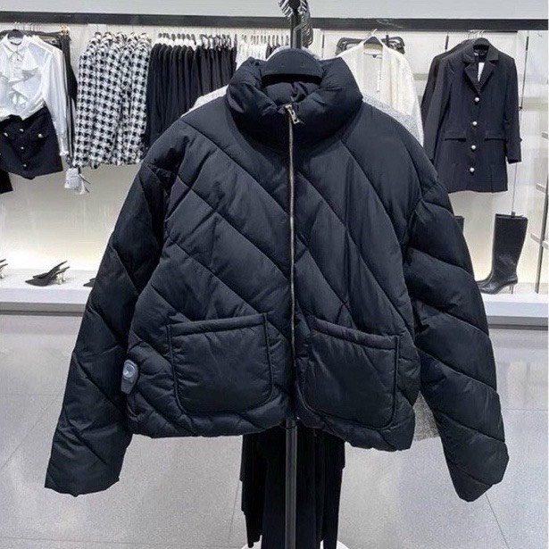 Áo Khoác Phao Dáng Ngắn Cổ Cao Áo Khoác Trần Siêu Ấm MENFASHION 1989 MJK 036