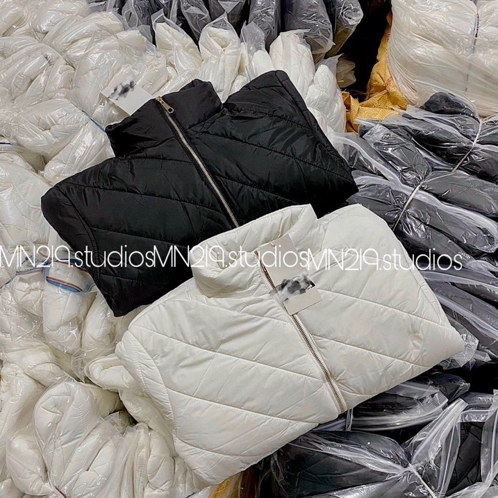 Áo Khoác Phao Dáng Ngắn Cổ Cao Áo Khoác Trần Siêu Ấm MENFASHION 1989 MJK 036