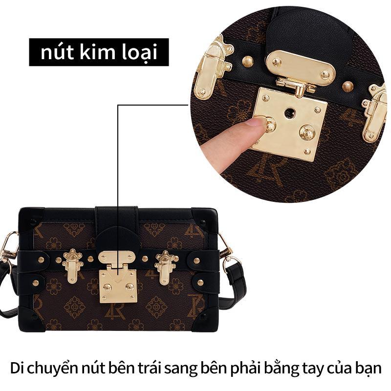 Túi xách nữ Thương PU Túi Nữ Mới 2023 Thời Trang Âu Mỹ Đinh Tán Họa Tiết Retro Ins  Túi xách Vai Túi