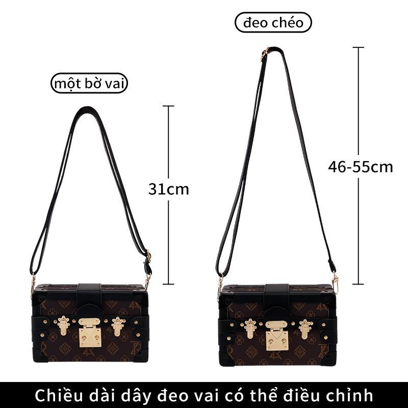 Túi xách nữ Thương PU Túi Nữ Mới 2023 Thời Trang Âu Mỹ Đinh Tán Họa Tiết Retro Ins  Túi xách Vai Túi