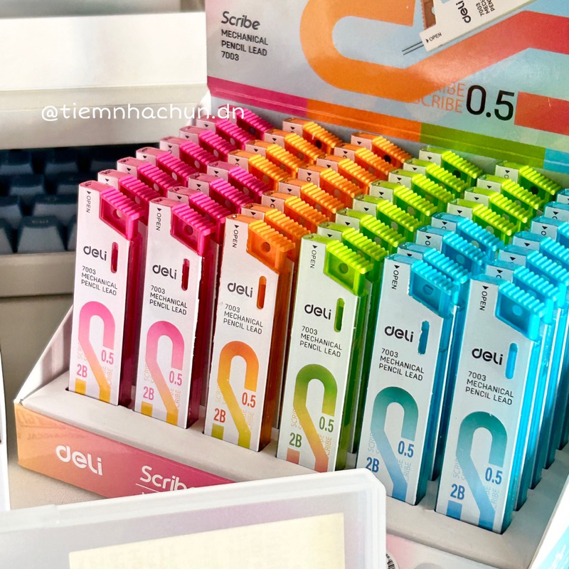 BÚT CHÌ KIM VÀ HỘP KIM DELI BASIC NGÒI 0.5mm  - tiệm nhà chun