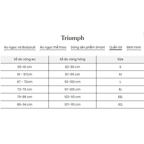 Quần lót nữ Triumph Blissy 10 Midi quần lưng cao nguyên mông.