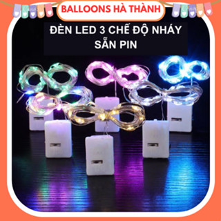 Dây đèn Led trang trí 2m, 3m chạy bằng pin 3 chế độ có sẵn pin.