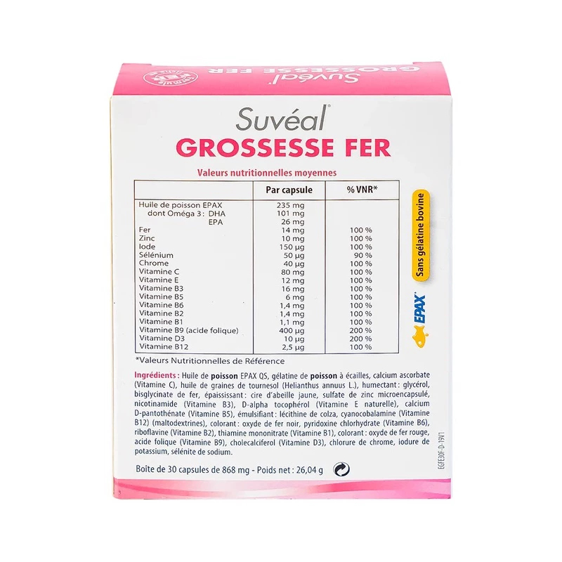 Vitamin Tổng Hợp Cho Bà Bầu Suveal Grossesse Fer Nhập Khẩu Chính Hãng Từ Pháp